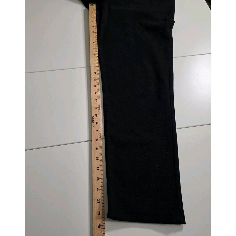 Simon Chang Jeans Women 14 Black High Rise Cotton Denim Canada Made Straight Leg - Picture 7 of 16